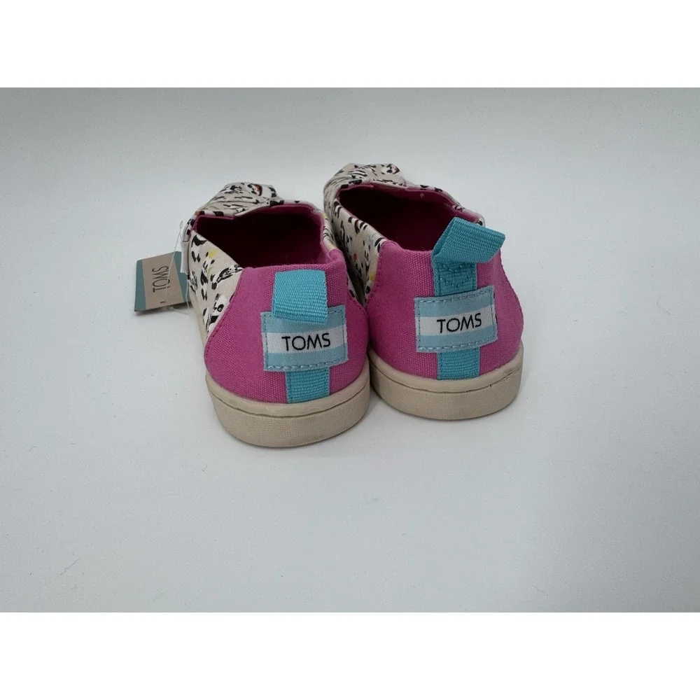 TOMS‎ Panda Slip-On Shoes Size 1.5 Girls NWT no box